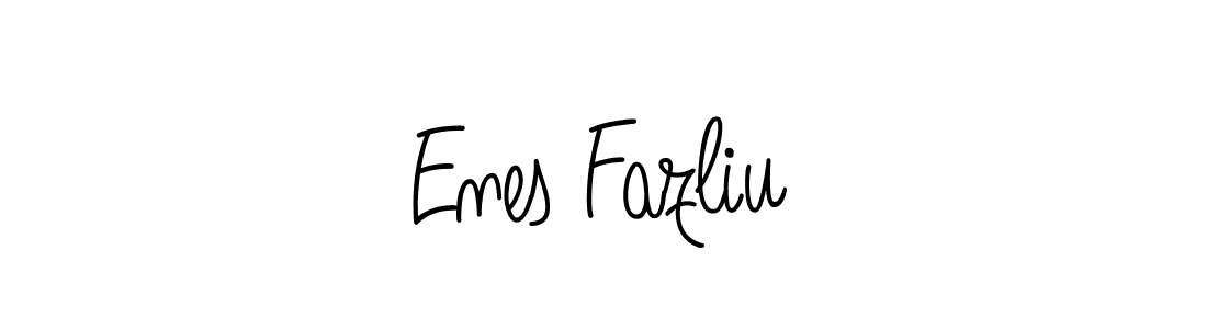 Make a short Enes Fazliu signature style. Manage your documents anywhere anytime using Angelique-Rose-font-FFP. Create and add eSignatures, submit forms, share and send files easily. Enes Fazliu signature style 5 images and pictures png