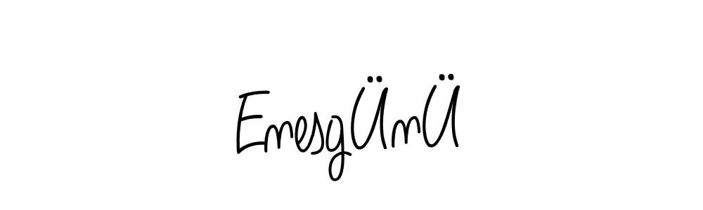 EnesgÜnÜ stylish signature style. Best Handwritten Sign (Angelique-Rose-font-FFP) for my name. Handwritten Signature Collection Ideas for my name EnesgÜnÜ. EnesgÜnÜ signature style 5 images and pictures png