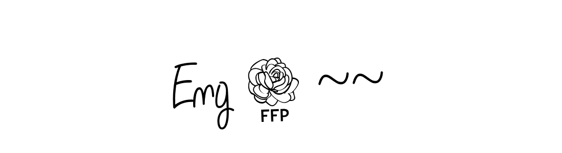 The best way (Angelique-Rose-font-FFP) to make a short signature is to pick only two or three words in your name. The name Eng 2 ~~☆ include a total of six letters. For converting this name. Eng 2 ~~☆ signature style 5 images and pictures png