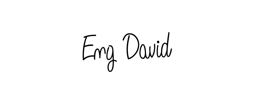 You should practise on your own different ways (Angelique-Rose-font-FFP) to write your name (Eng David) in signature. don't let someone else do it for you. Eng David signature style 5 images and pictures png