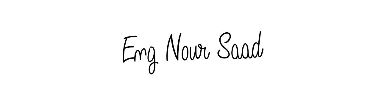 You can use this online signature creator to create a handwritten signature for the name Eng Nour Saad. This is the best online autograph maker. Eng Nour Saad signature style 5 images and pictures png
