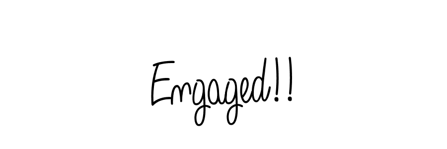 Make a beautiful signature design for name Engaged!!. Use this online signature maker to create a handwritten signature for free. Engaged!! signature style 5 images and pictures png