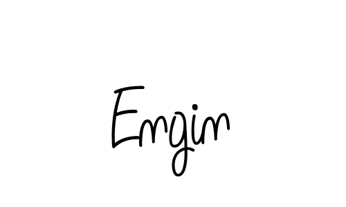 You should practise on your own different ways (Angelique-Rose-font-FFP) to write your name (Engin) in signature. don't let someone else do it for you. Engin signature style 5 images and pictures png