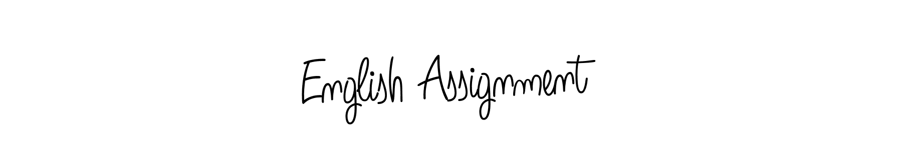 Once you've used our free online signature maker to create your best signature Angelique-Rose-font-FFP style, it's time to enjoy all of the benefits that English Assignment name signing documents. English Assignment signature style 5 images and pictures png