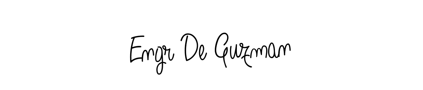 Also we have Engr De Guzman name is the best signature style. Create professional handwritten signature collection using Angelique-Rose-font-FFP autograph style. Engr De Guzman signature style 5 images and pictures png
