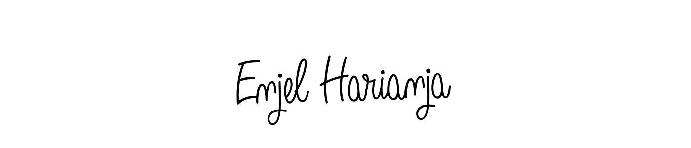 This is the best signature style for the Enjel Harianja name. Also you like these signature font (Angelique-Rose-font-FFP). Mix name signature. Enjel Harianja signature style 5 images and pictures png