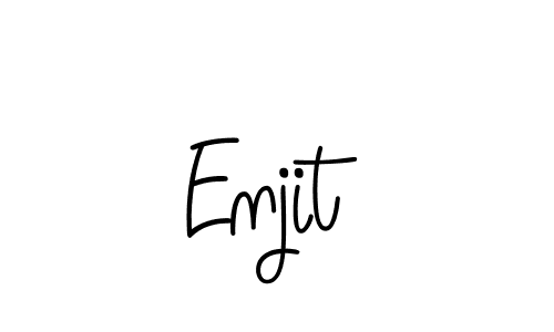 Make a beautiful signature design for name Enjit. Use this online signature maker to create a handwritten signature for free. Enjit signature style 5 images and pictures png