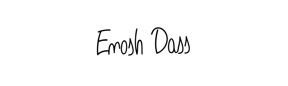 Angelique-Rose-font-FFP is a professional signature style that is perfect for those who want to add a touch of class to their signature. It is also a great choice for those who want to make their signature more unique. Get Enosh Dass name to fancy signature for free. Enosh Dass signature style 5 images and pictures png