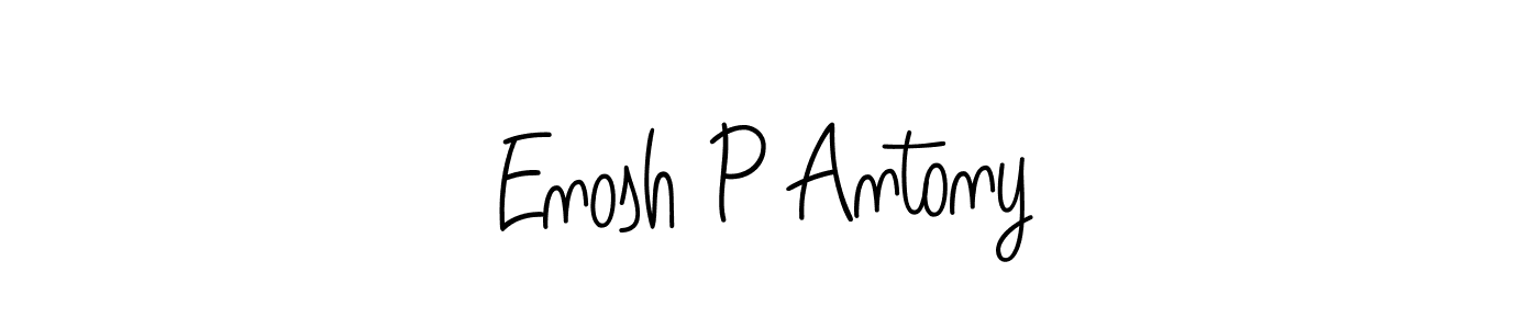 Also You can easily find your signature by using the search form. We will create Enosh P Antony name handwritten signature images for you free of cost using Angelique-Rose-font-FFP sign style. Enosh P Antony signature style 5 images and pictures png