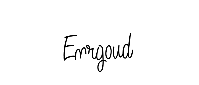 Make a beautiful signature design for name Enrgoud. With this signature (Angelique-Rose-font-FFP) style, you can create a handwritten signature for free. Enrgoud signature style 5 images and pictures png