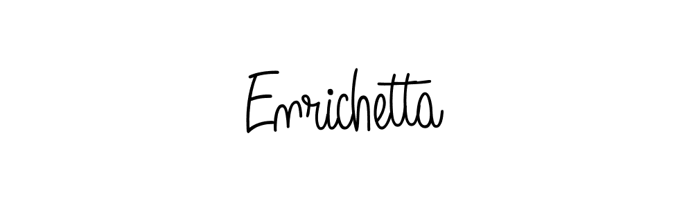 Also we have Enrichetta name is the best signature style. Create professional handwritten signature collection using Angelique-Rose-font-FFP autograph style. Enrichetta signature style 5 images and pictures png