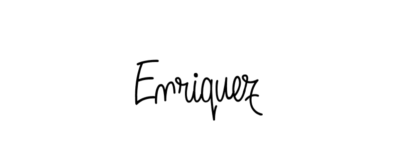 Use a signature maker to create a handwritten signature online. With this signature software, you can design (Angelique-Rose-font-FFP) your own signature for name Enriquez. Enriquez signature style 5 images and pictures png