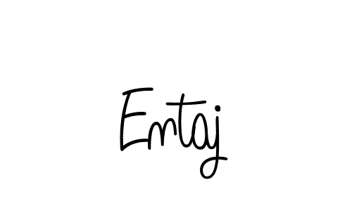 Use a signature maker to create a handwritten signature online. With this signature software, you can design (Angelique-Rose-font-FFP) your own signature for name Entaj. Entaj signature style 5 images and pictures png