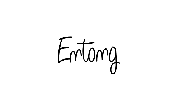 Create a beautiful signature design for name Entong. With this signature (Angelique-Rose-font-FFP) fonts, you can make a handwritten signature for free. Entong signature style 5 images and pictures png
