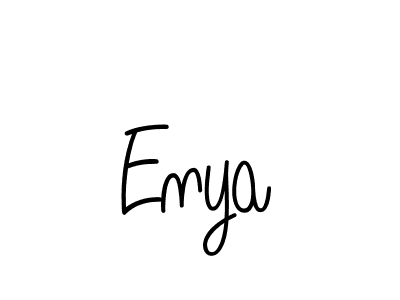 Enya stylish signature style. Best Handwritten Sign (Angelique-Rose-font-FFP) for my name. Handwritten Signature Collection Ideas for my name Enya. Enya signature style 5 images and pictures png