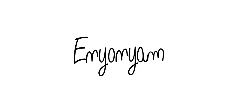 Create a beautiful signature design for name Enyonyam. With this signature (Angelique-Rose-font-FFP) fonts, you can make a handwritten signature for free. Enyonyam signature style 5 images and pictures png