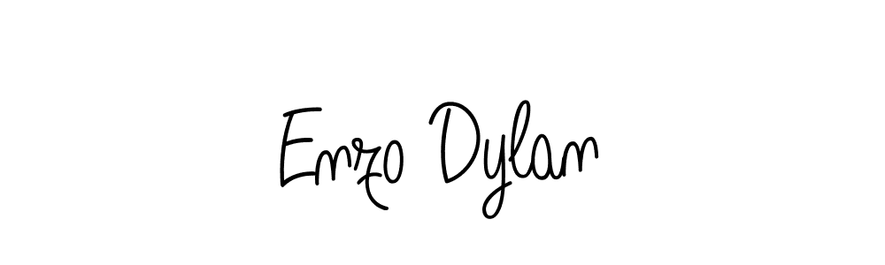 Make a beautiful signature design for name Enzo Dylan. With this signature (Angelique-Rose-font-FFP) style, you can create a handwritten signature for free. Enzo Dylan signature style 5 images and pictures png