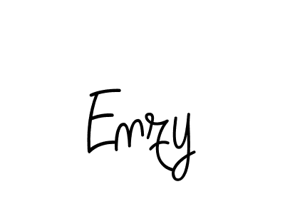 Enzy stylish signature style. Best Handwritten Sign (Angelique-Rose-font-FFP) for my name. Handwritten Signature Collection Ideas for my name Enzy. Enzy signature style 5 images and pictures png