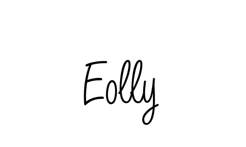 Create a beautiful signature design for name Eolly. With this signature (Angelique-Rose-font-FFP) fonts, you can make a handwritten signature for free. Eolly signature style 5 images and pictures png