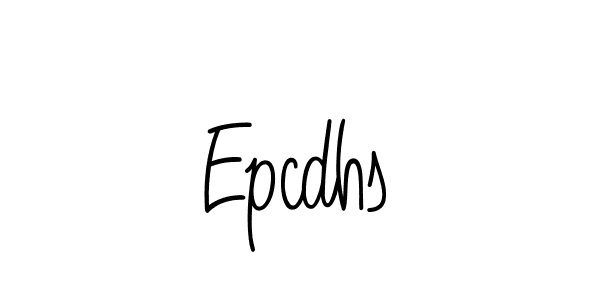Make a beautiful signature design for name Epcdhs. With this signature (Angelique-Rose-font-FFP) style, you can create a handwritten signature for free. Epcdhs signature style 5 images and pictures png
