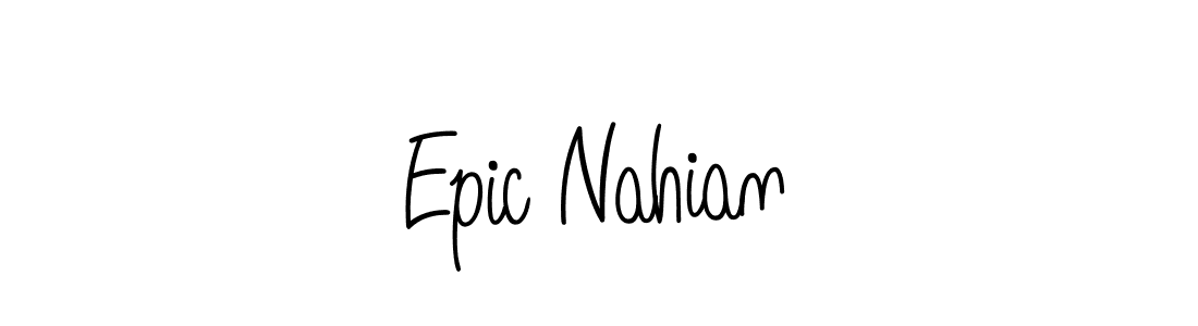 Once you've used our free online signature maker to create your best signature Angelique-Rose-font-FFP style, it's time to enjoy all of the benefits that Epic Nahian name signing documents. Epic Nahian signature style 5 images and pictures png