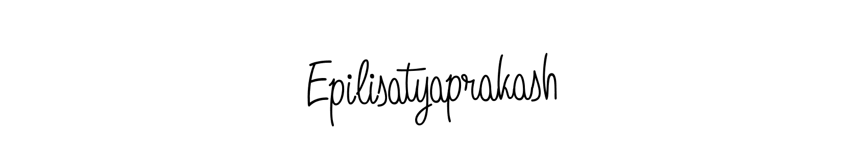 Create a beautiful signature design for name Epilisatyaprakash. With this signature (Angelique-Rose-font-FFP) fonts, you can make a handwritten signature for free. Epilisatyaprakash signature style 5 images and pictures png