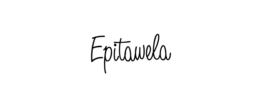 The best way (Angelique-Rose-font-FFP) to make a short signature is to pick only two or three words in your name. The name Epitawela include a total of six letters. For converting this name. Epitawela signature style 5 images and pictures png