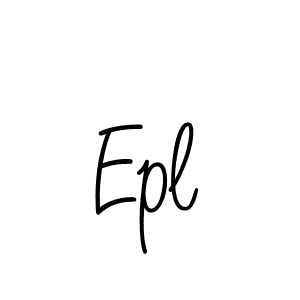 Use a signature maker to create a handwritten signature online. With this signature software, you can design (Angelique-Rose-font-FFP) your own signature for name Epl. Epl signature style 5 images and pictures png