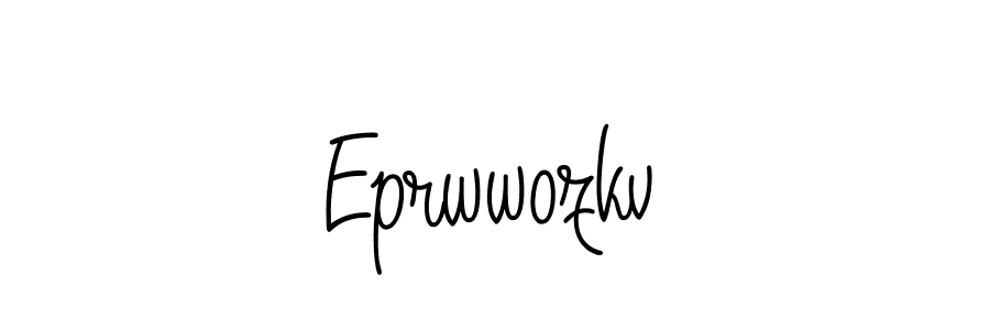 How to make Eprwwozkv name signature. Use Angelique-Rose-font-FFP style for creating short signs online. This is the latest handwritten sign. Eprwwozkv signature style 5 images and pictures png