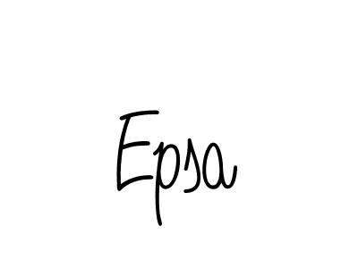 You should practise on your own different ways (Angelique-Rose-font-FFP) to write your name (Epsa) in signature. don't let someone else do it for you. Epsa signature style 5 images and pictures png