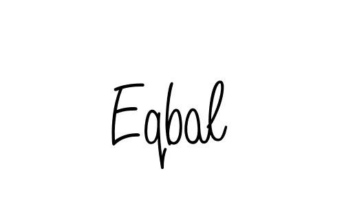 Design your own signature with our free online signature maker. With this signature software, you can create a handwritten (Angelique-Rose-font-FFP) signature for name Eqbal. Eqbal signature style 5 images and pictures png