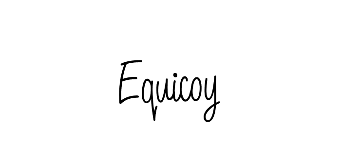 Also we have Equicoy name is the best signature style. Create professional handwritten signature collection using Angelique-Rose-font-FFP autograph style. Equicoy signature style 5 images and pictures png