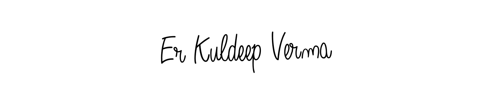 Er Kuldeep Verma stylish signature style. Best Handwritten Sign (Angelique-Rose-font-FFP) for my name. Handwritten Signature Collection Ideas for my name Er Kuldeep Verma. Er Kuldeep Verma signature style 5 images and pictures png