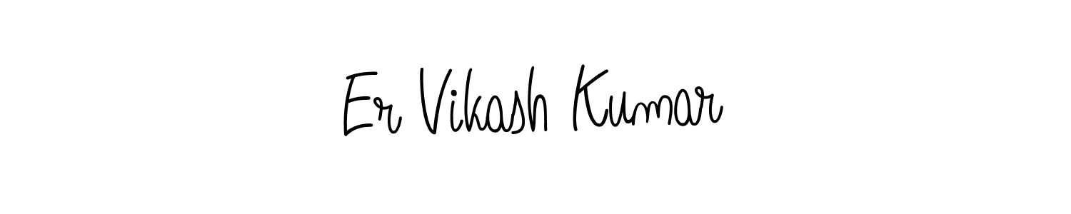 Also we have Er Vikash Kumar name is the best signature style. Create professional handwritten signature collection using Angelique-Rose-font-FFP autograph style. Er Vikash Kumar signature style 5 images and pictures png