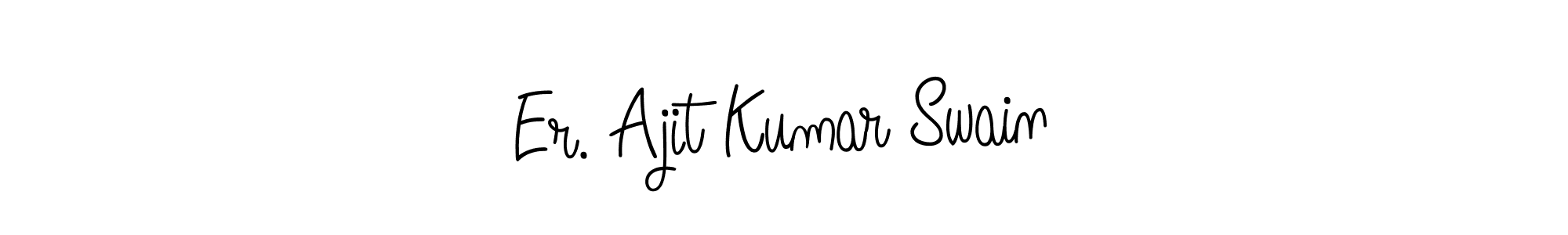 Create a beautiful signature design for name Er. Ajit Kumar Swain. With this signature (Angelique-Rose-font-FFP) fonts, you can make a handwritten signature for free. Er. Ajit Kumar Swain signature style 5 images and pictures png