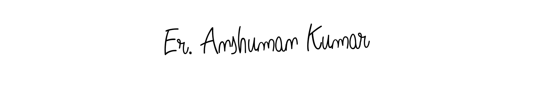 Er. Anshuman Kumar stylish signature style. Best Handwritten Sign (Angelique-Rose-font-FFP) for my name. Handwritten Signature Collection Ideas for my name Er. Anshuman Kumar. Er. Anshuman Kumar signature style 5 images and pictures png