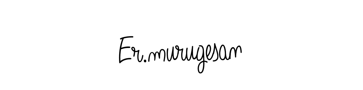 You should practise on your own different ways (Angelique-Rose-font-FFP) to write your name (Er.murugesan) in signature. don't let someone else do it for you. Er.murugesan signature style 5 images and pictures png