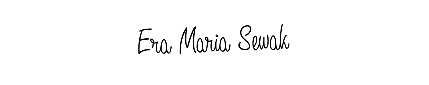 if you are searching for the best signature style for your name Era Maria Sewak. so please give up your signature search. here we have designed multiple signature styles  using Angelique-Rose-font-FFP. Era Maria Sewak signature style 5 images and pictures png
