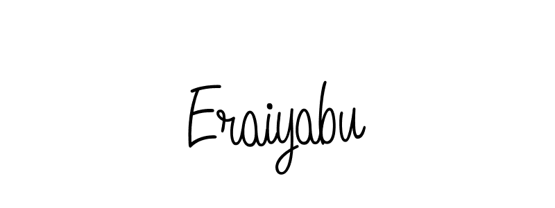 Create a beautiful signature design for name Eraiyabu. With this signature (Angelique-Rose-font-FFP) fonts, you can make a handwritten signature for free. Eraiyabu signature style 5 images and pictures png