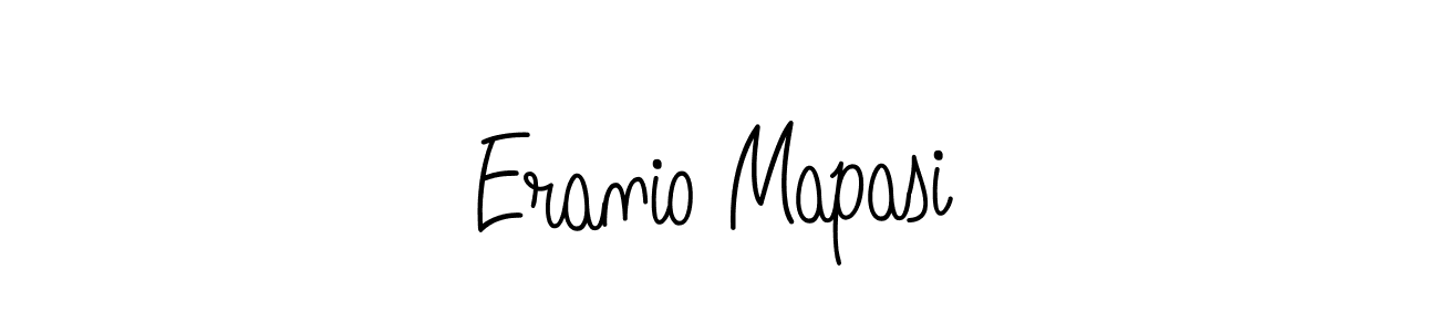 How to make Eranio Mapasi name signature. Use Angelique-Rose-font-FFP style for creating short signs online. This is the latest handwritten sign. Eranio Mapasi signature style 5 images and pictures png