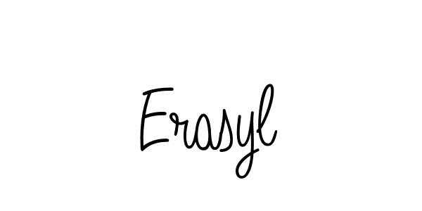 How to make Erasyl name signature. Use Angelique-Rose-font-FFP style for creating short signs online. This is the latest handwritten sign. Erasyl signature style 5 images and pictures png