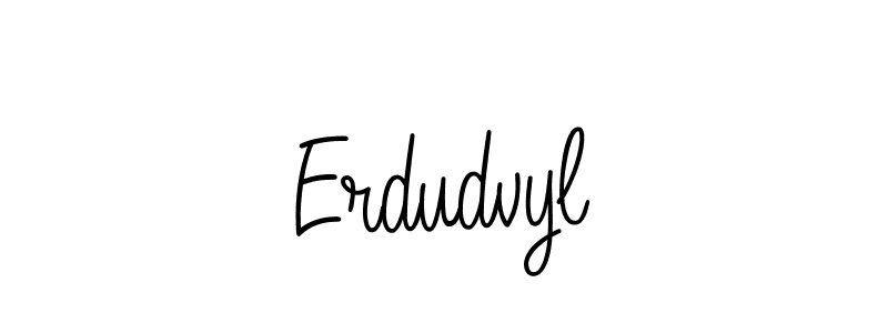 You should practise on your own different ways (Angelique-Rose-font-FFP) to write your name (Erdudvyl) in signature. don't let someone else do it for you. Erdudvyl signature style 5 images and pictures png