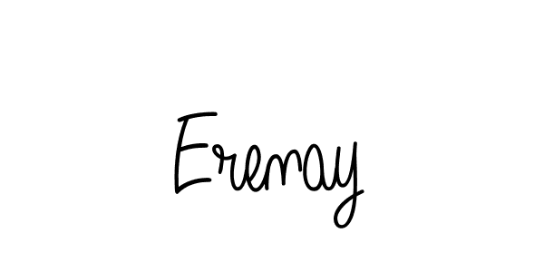 How to make Erenay name signature. Use Angelique-Rose-font-FFP style for creating short signs online. This is the latest handwritten sign. Erenay signature style 5 images and pictures png