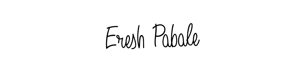 if you are searching for the best signature style for your name Eresh Pabale. so please give up your signature search. here we have designed multiple signature styles  using Angelique-Rose-font-FFP. Eresh Pabale signature style 5 images and pictures png