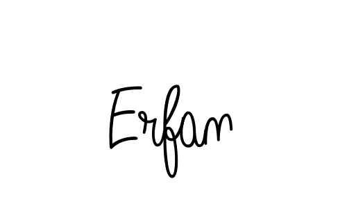 How to make Erfan name signature. Use Angelique-Rose-font-FFP style for creating short signs online. This is the latest handwritten sign. Erfan signature style 5 images and pictures png