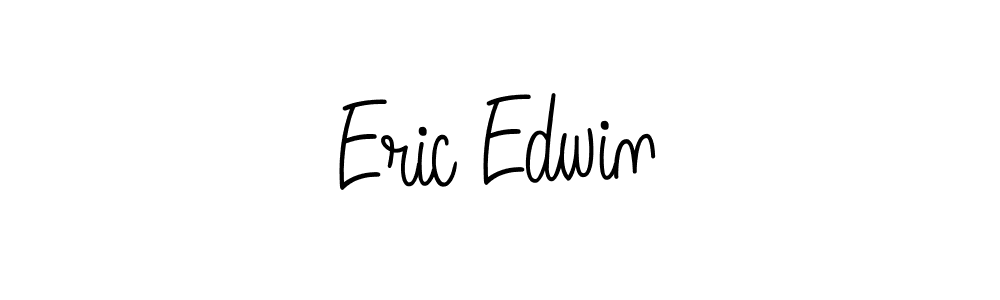 You should practise on your own different ways (Angelique-Rose-font-FFP) to write your name (Eric Edwin) in signature. don't let someone else do it for you. Eric Edwin signature style 5 images and pictures png