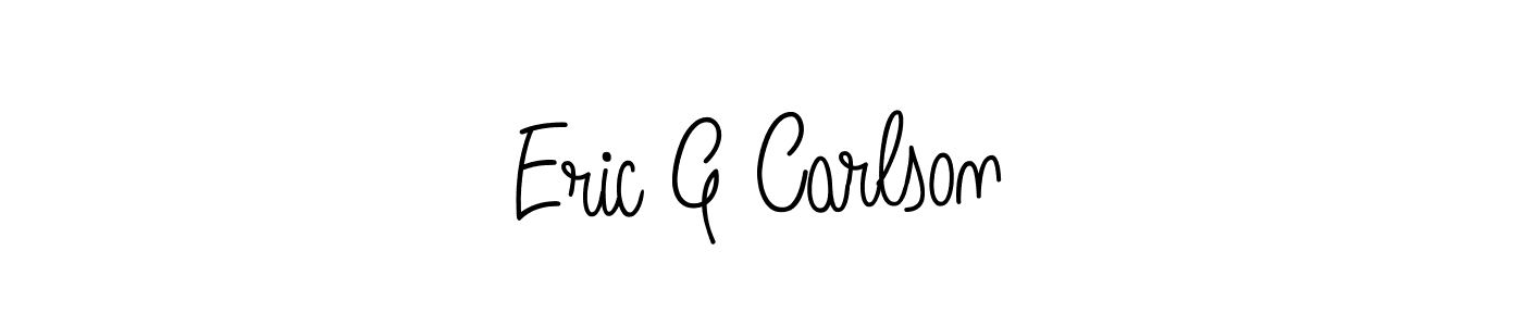 Make a beautiful signature design for name Eric G Carlson. With this signature (Angelique-Rose-font-FFP) style, you can create a handwritten signature for free. Eric G Carlson signature style 5 images and pictures png