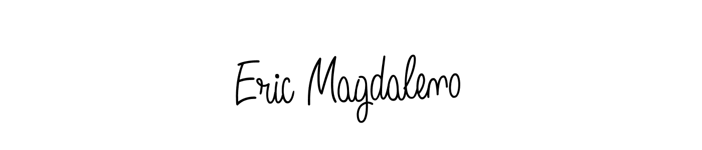Design your own signature with our free online signature maker. With this signature software, you can create a handwritten (Angelique-Rose-font-FFP) signature for name Eric Magdaleno. Eric Magdaleno signature style 5 images and pictures png