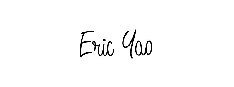 You should practise on your own different ways (Angelique-Rose-font-FFP) to write your name (Eric Yao) in signature. don't let someone else do it for you. Eric Yao signature style 5 images and pictures png