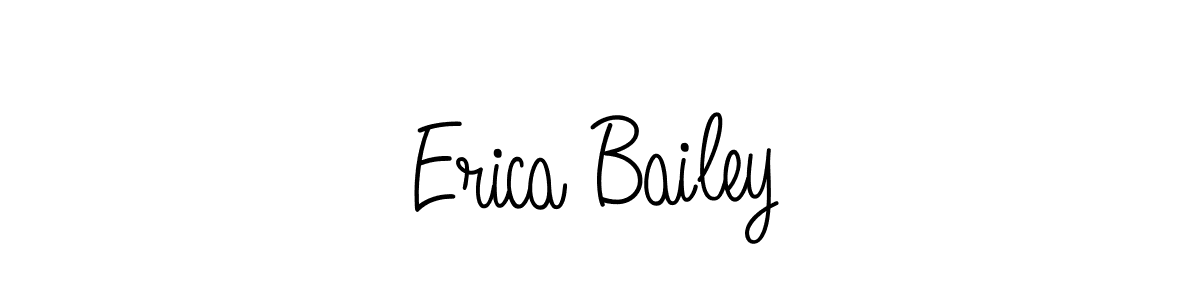 You should practise on your own different ways (Angelique-Rose-font-FFP) to write your name (Erica Bailey) in signature. don't let someone else do it for you. Erica Bailey signature style 5 images and pictures png